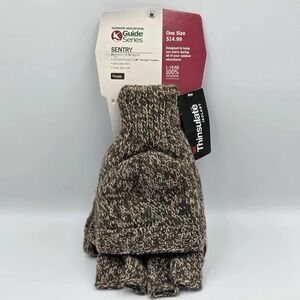 Gander Mountain Sentry Ragg Wool Pop-Top Mitten Thinsulate Insulated - One Size